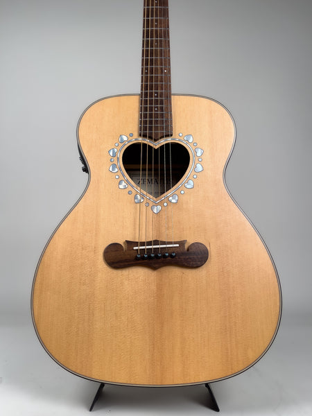 2023 Zemaitis Acoustic Natural Model CAF-80H with "Z" Gig Bag Mint an excellent guitar for the price